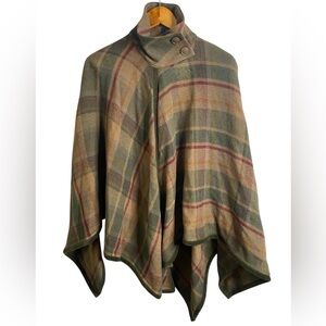 Champs Elegant Plaid Women's Cape